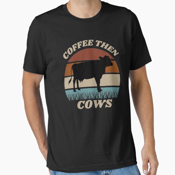 Vista previa del artículo con la obra «Café y luego vacas Vintage Sunset», diseñado y vendido por giftsbyminuet.
