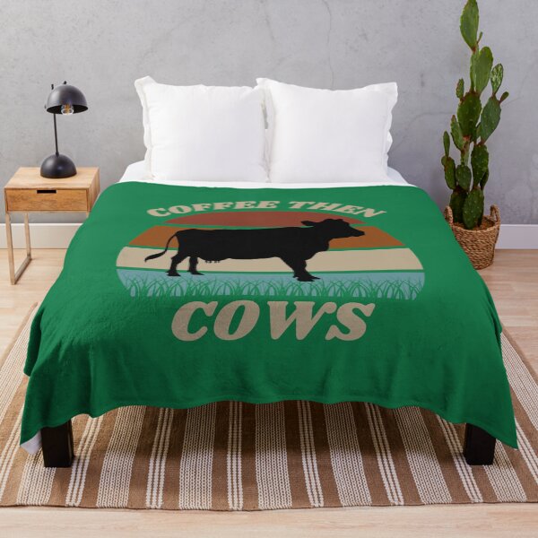 Item preview, Coffee Then Cows Vintage Sunset designed and sold by giftsbyminuet.