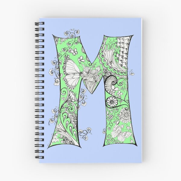 Item preview, Initially-M in Periwinkle designed and sold by mjmittnerdesign.