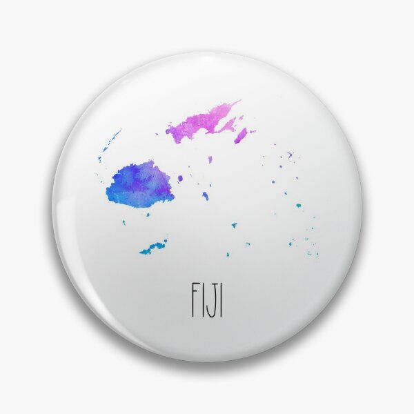 Item preview, Fiji Watercolor Map - Fijian designed and sold by MountainD.