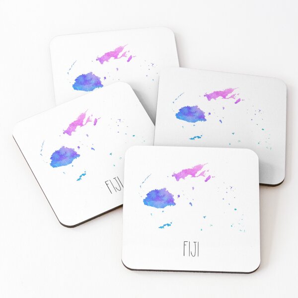 Item preview, Fiji Watercolor Map - Fijian designed and sold by MountainD.