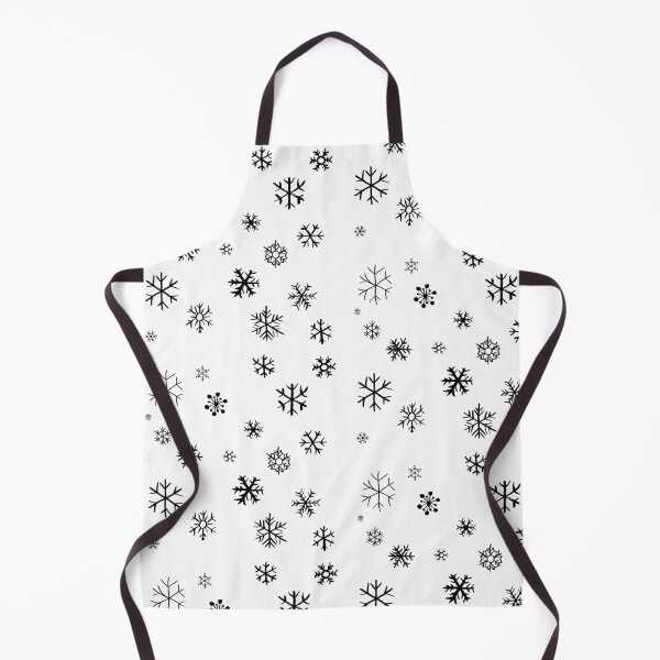 Snowflakes (black) Apron