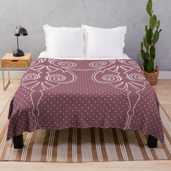 Item preview, Elegant, ornamental, polka dots, lines, swirls, pastel blush, white designed and sold by Svitac.
