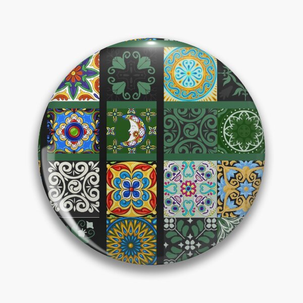 Item preview, Abstract patterns on ceramic tile, green theme designed and sold by Chinxi.