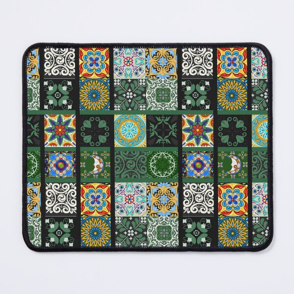 Item preview, Abstract patterns on ceramic tile, green theme designed and sold by Chinxi.