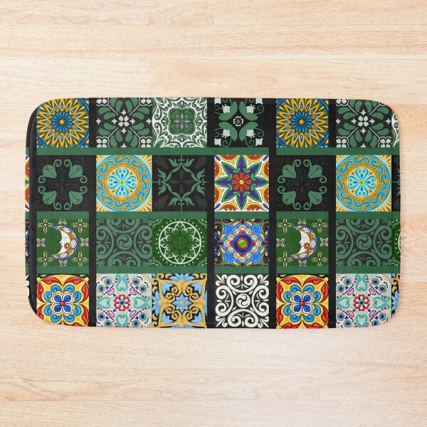 Item preview, Abstract patterns on ceramic tile, green theme designed and sold by Chinxi.