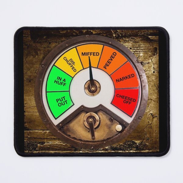 Item preview, Colloquial English Anger Gauge designed and sold by jonfun1.