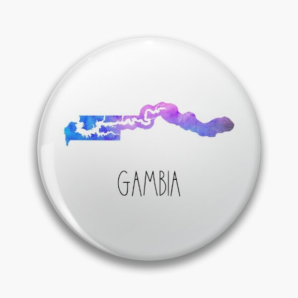 Item preview, Gambia Watercolor Map - Gambian designed and sold by MountainD.