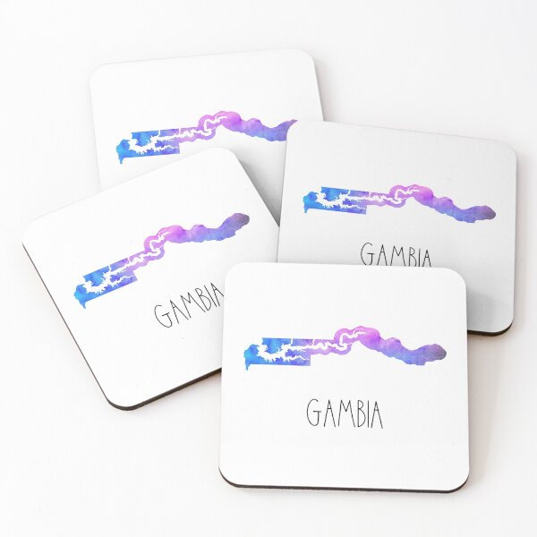 Item preview, Gambia Watercolor Map - Gambian designed and sold by MountainD.