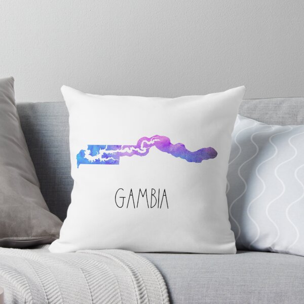 Item preview, Gambia Watercolor Map - Gambian designed and sold by MountainD.