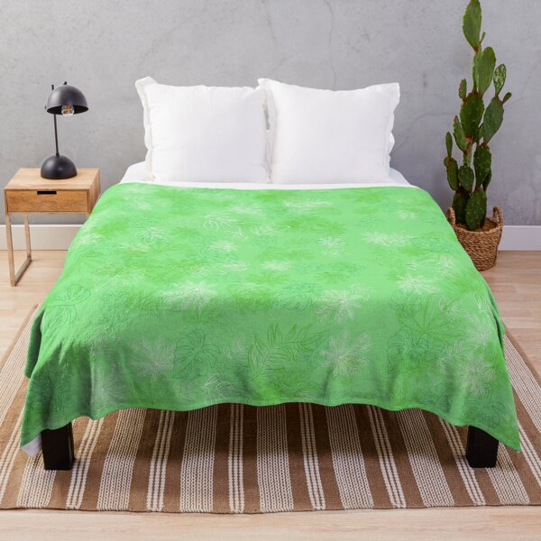 Item preview, Subtle Green and White Leaves on Green designed and sold by RiadMannan.