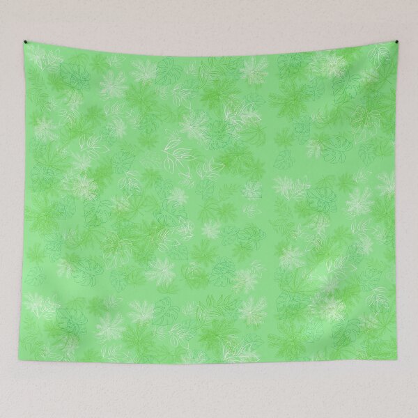 Item preview, Subtle Green and White Leaves on Green designed and sold by RiadMannan.