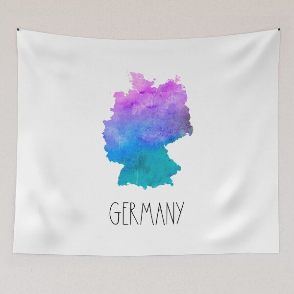 Item preview, Germany Watercolor Map - German designed and sold by MountainD.