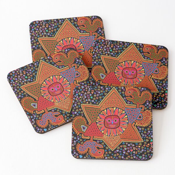 Item preview, Kuna Indian Autumn Sunburst designed and sold by Esprit-Mystique.