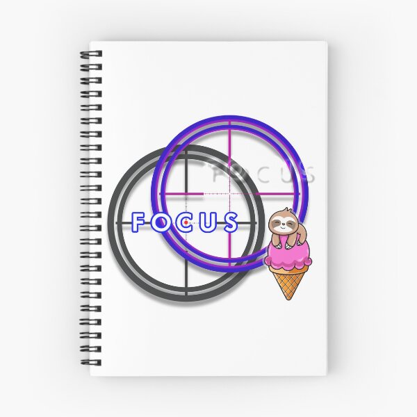 Item preview, FOCUS - Cute sloth ICE-CREAM motivation & inspirational message for SUCCESS - Motivational kawaii PURPLE designed and sold by originalsusie.