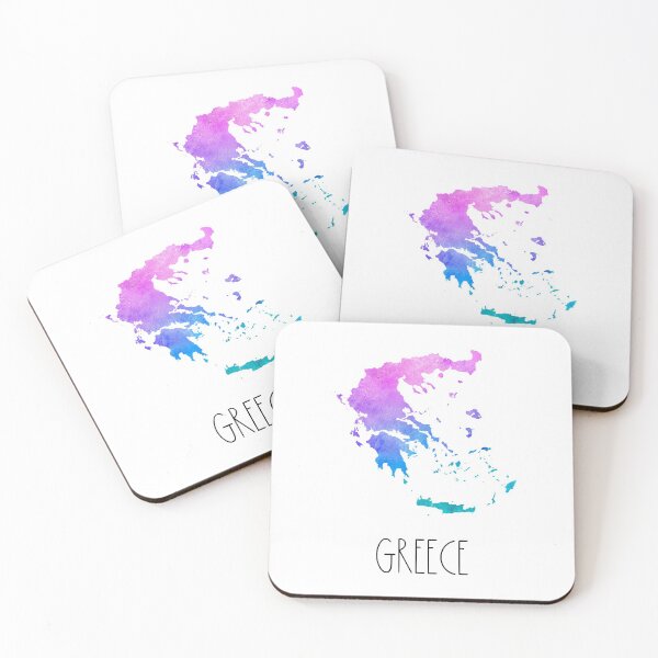 Item preview, Greece Watercolor Map - Greek designed and sold by MountainD.