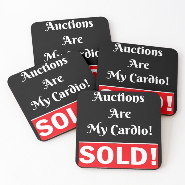 Item preview, Auctions Are My Cardio! SOLD Funny Design designed and sold by Craftynistia.