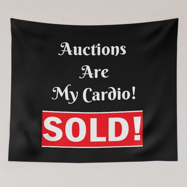 Item preview, Auctions Are My Cardio! SOLD Funny Design designed and sold by Craftynistia.