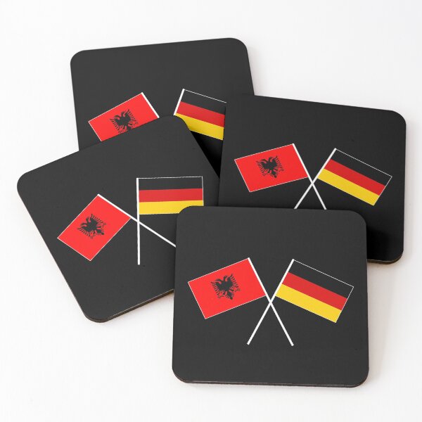 Item preview, Albania Germany flag flag designed and sold by GeogDesigns.