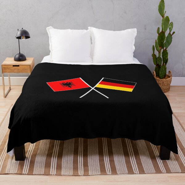 Item preview, Albania Germany flag flag designed and sold by GeogDesigns.