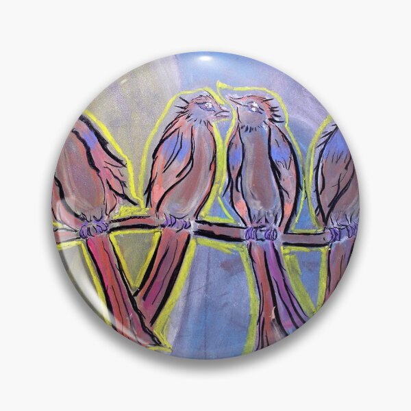 Item preview, Four Birds Singing (from Chalk Meditation #13) designed and sold by InfinitePathArt.