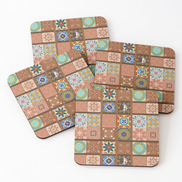 Item preview, Abstract patterns on ceramic tile, dusty pink theme designed and sold by Chinxi.