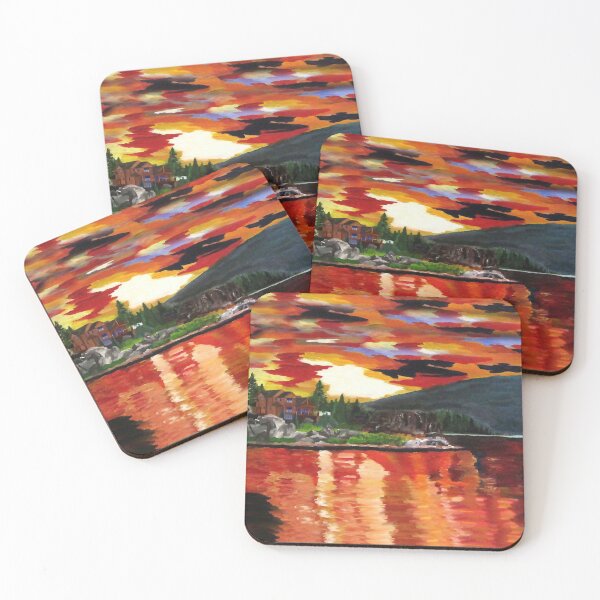 Item preview, Sunrise Over Lakeside House Landscape designed and sold by Carlo Varo.