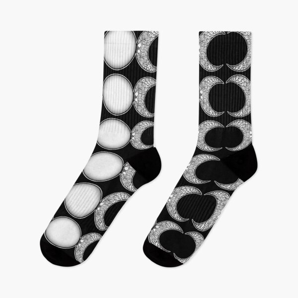 Item preview, Triple Moon Goddess black and white designed and sold by stickypixie.