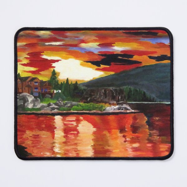 Item preview, Sunrise Over Lakeside House Landscape designed and sold by Carlo Varo.
