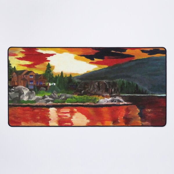 Item preview, Sunrise Over Lakeside House Landscape designed and sold by Carlo Varo.