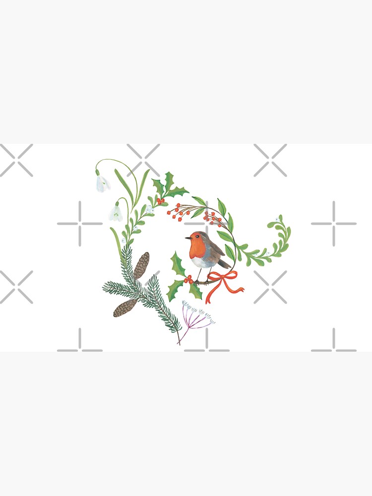 Christmas Chintz with Robin - Traditional chintz by Cecca Designs by Cecca-Designs