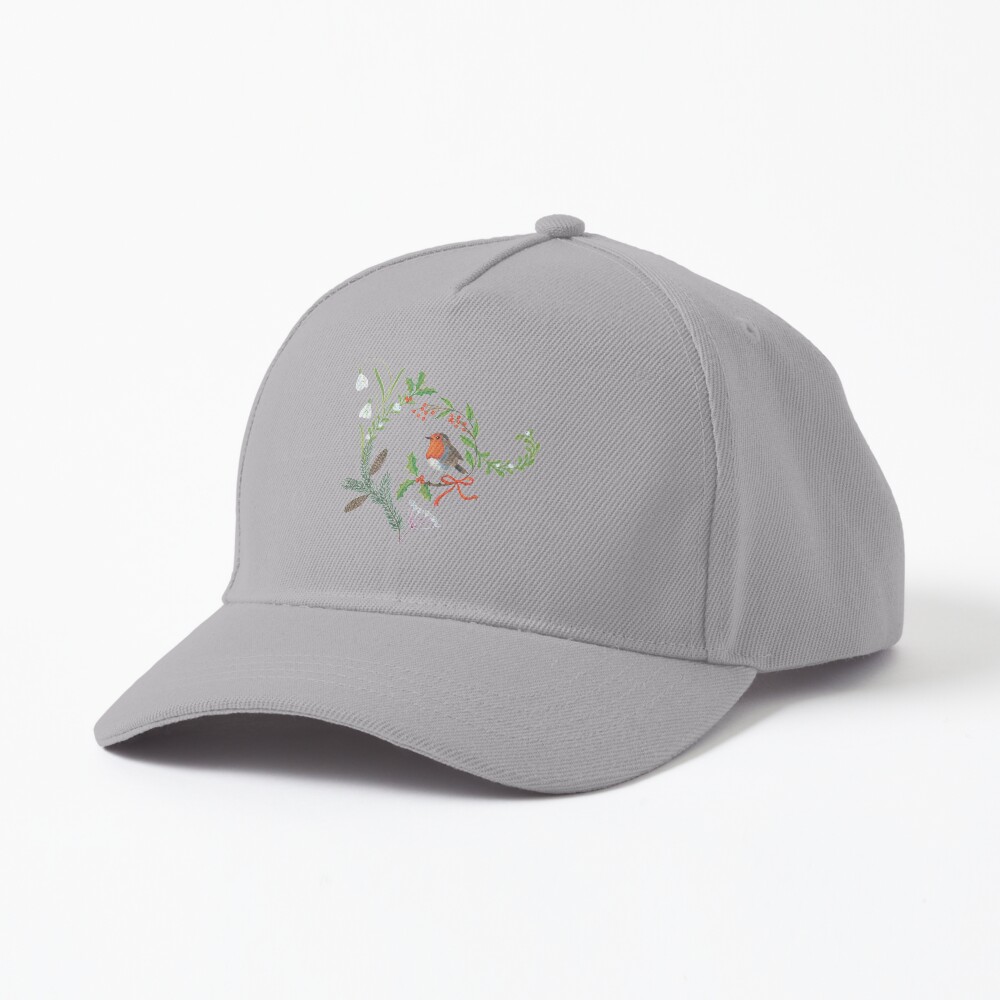 Christmas Chintz with Robin - Traditional chintz by Cecca Designs Cap