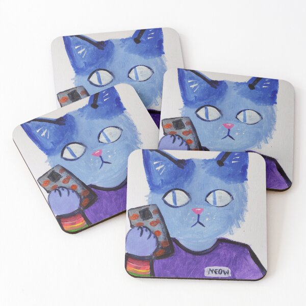 Item preview, Maullido de gato azul designed and sold by painting-faye.