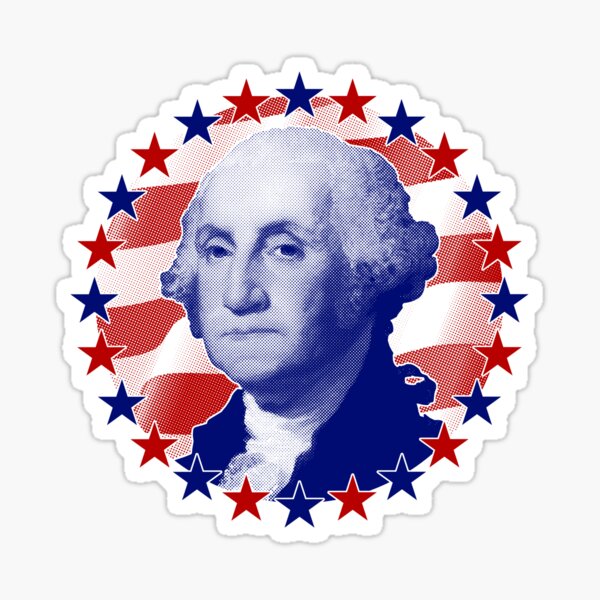Item preview, President George Washington Stars and Stripes designed and sold by ElectricPopSpot.