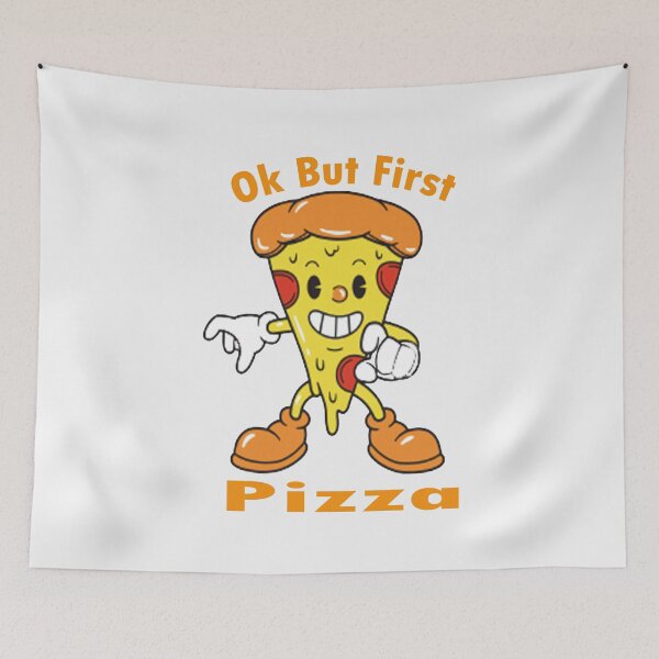 Item preview,  Ok But First Pizza, Funny Pepperoni Italian Pizza addict Gifts designed and sold by merchfun2.
