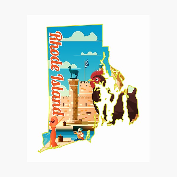 Artikelvorschau, Rhode Island USA State Geschenk entworfen und verkauft von Mattyb22.