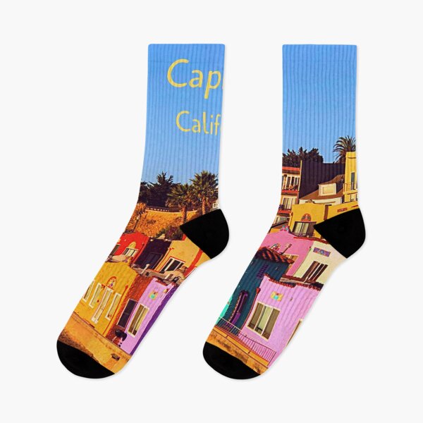 Item preview, Capitola Beach California – Colorful Coastal Scene designed and sold by DonneeCreations.