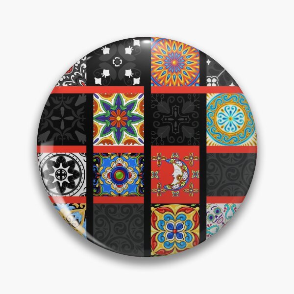 Item preview, Abstract patterns on ceramic tile, red theme designed and sold by Chinxi.