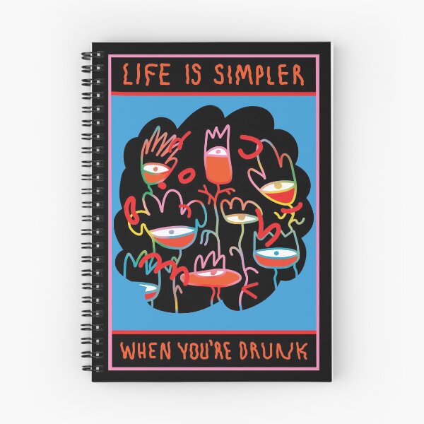 Item preview, Life is Simpler When You're Drunk  | Contemporary Illustration | Figurative designed and sold by Maganagoes.