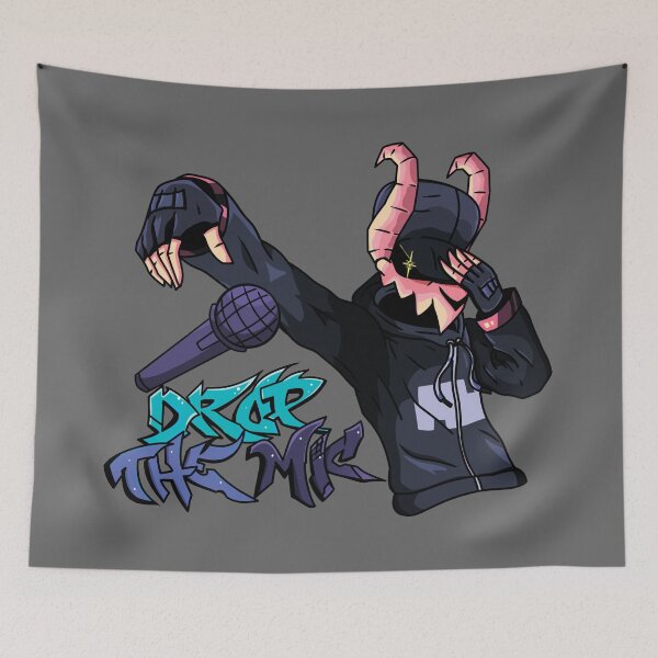 Item preview, fnf tabi graffiti drop the mic without background designed and sold by Ruvolchik.