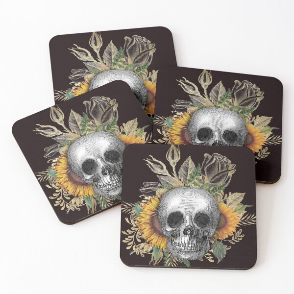 Item preview, Yellow Sunflowers and a Skull designed and sold by fredgarden8.