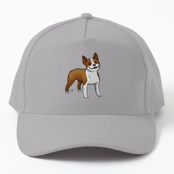 Boston Terrier - Brown Baseball Cap