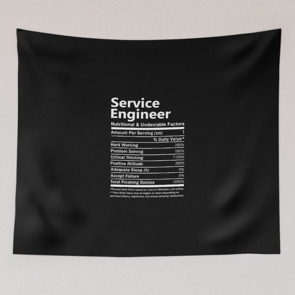 Item preview, Service Engineer T Shirt - Nutritional And Undeniable Factors Gift Item Tee designed and sold by cloyannett.