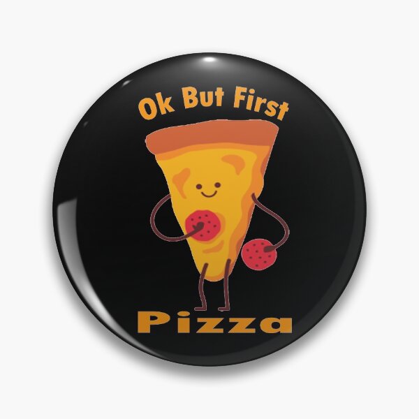 Item preview,  Ok But First Pizza, Funny Pepperoni Italian Pizza addict Gifts designed and sold by merchfun2.