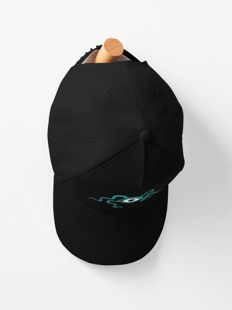 Alternate view of Monster Eye - fun Halloween design by Cecca Designs Cap
