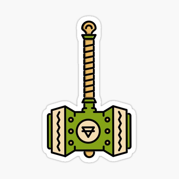 Thor hammer name - Vegvisir, Viking compass, Norse, symbol, protection, nordic, vikings Sticker
