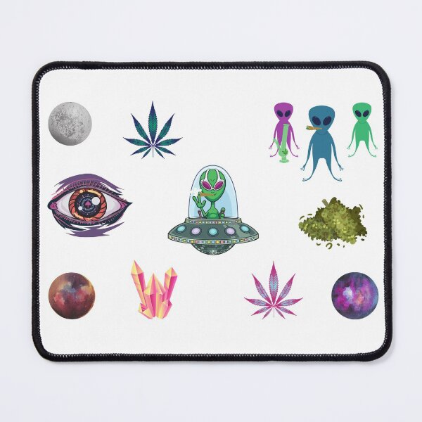 Item preview, Alien Stoner Pack | Smart Successful Stoner | THC Leaves | designed and sold by AlfaEcho.
