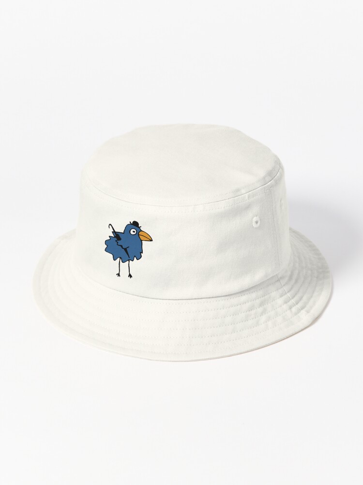 Thumbnail 1 of 6, Bucket Hat, Business Bird - Blue - cute bird pattern by Cecca Designs designed and sold by Cecca-Designs.