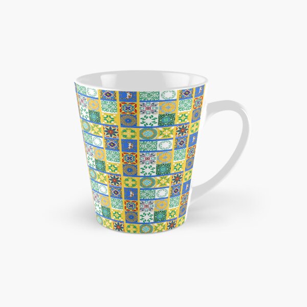 Item preview, Abstract patterns on ceramic tile, bright yellow theme designed and sold by Chinxi.