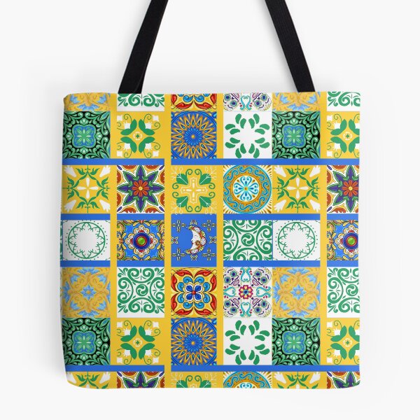 Item preview, Abstract patterns on ceramic tile, bright yellow theme designed and sold by Chinxi.
